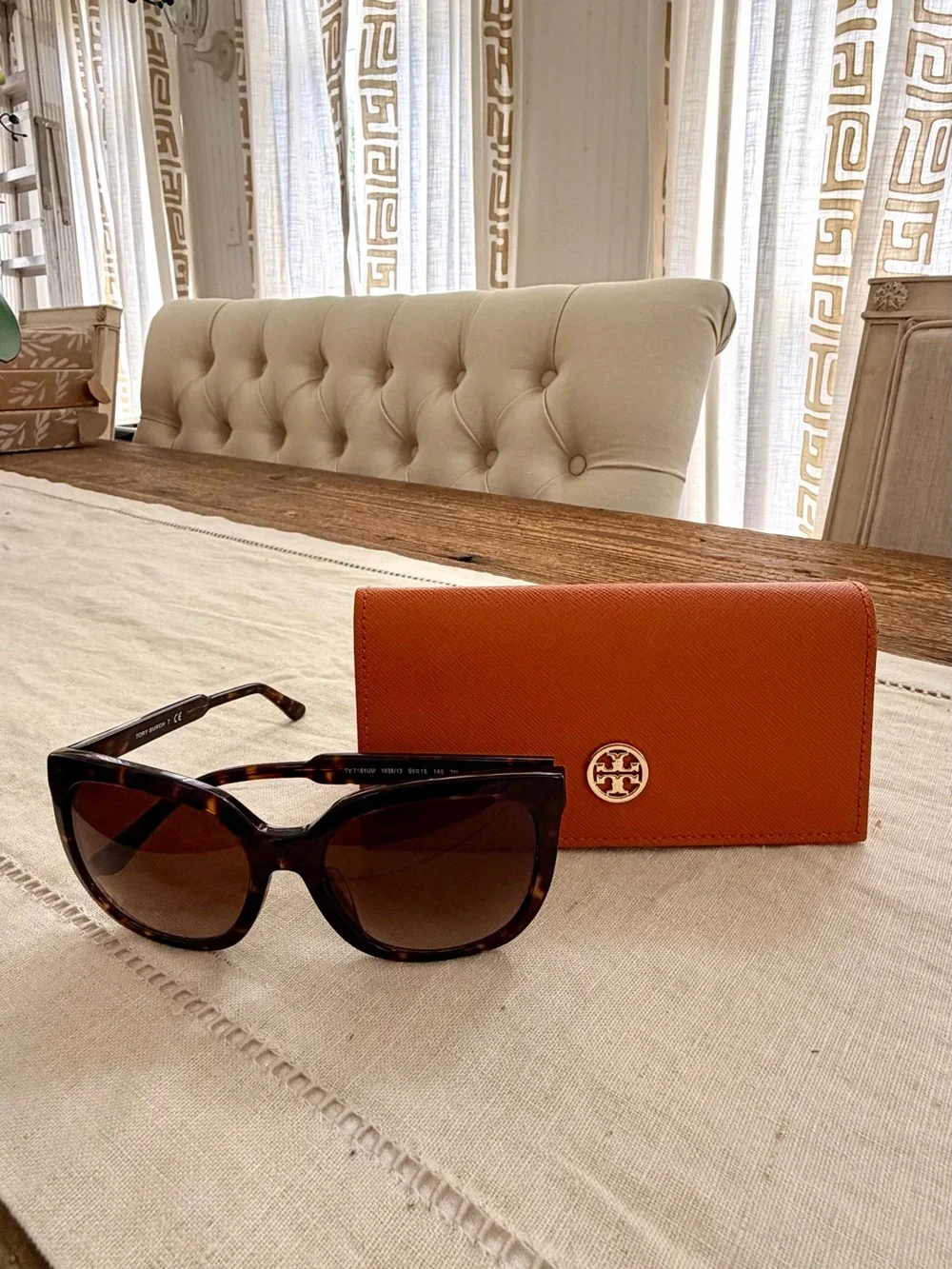 Tory Burch Dark Tortoiseshell Gradient Women's Sunglasses